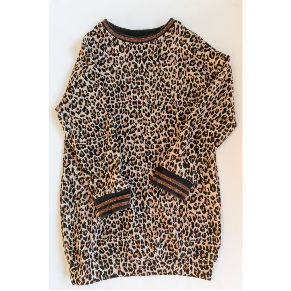 Next Direct Size 7 Animal Print Sweater Dress